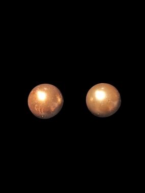 12mm Golden Coppertone South Sea Pearl 14k Earrings
